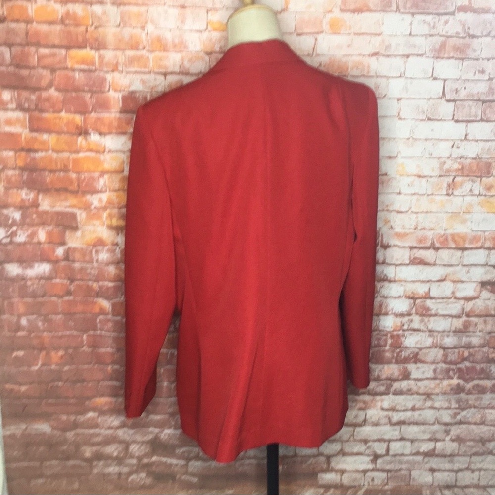 Vintage MCM Panter Red Button Down Blazer Jacket - Picture 6 of 8